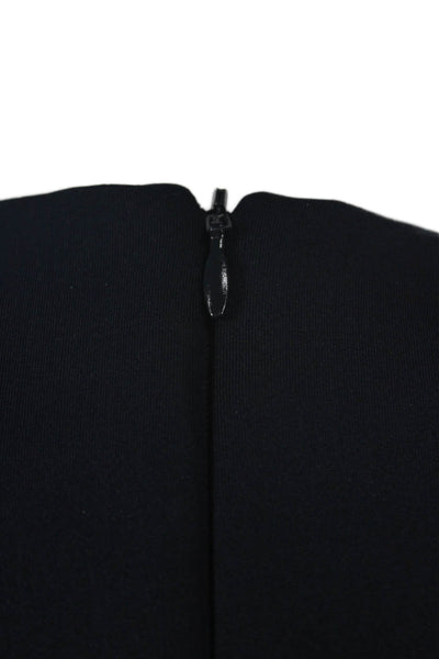Sandro Womens A-Line Shift Dress Dark Blue Knee-Length Zip Size 1