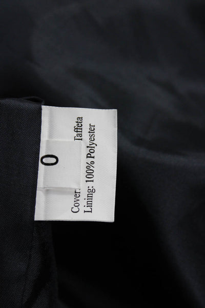 Celine K Womens Fit & Flare Shirt Dress Black Short Sleeve Collared Size 0