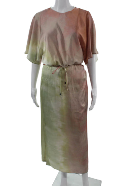 Zara Womens Kaftan Maxi Dress Green Size S