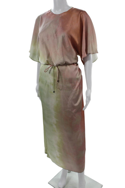 Zara Womens Kaftan Maxi Dress Green Size S