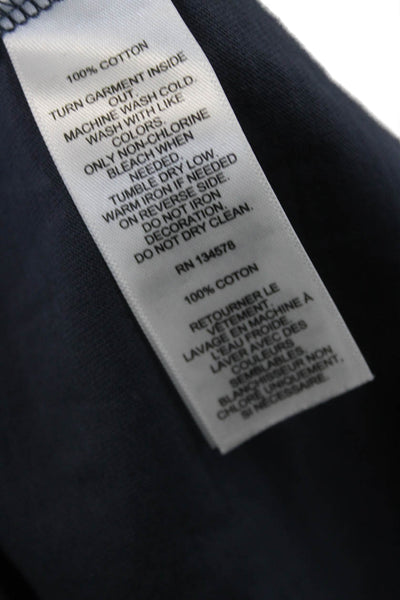 Vineyard Vines Mens Graphic Crew Long Sleeve T-Shirt Dark Blue Size XL