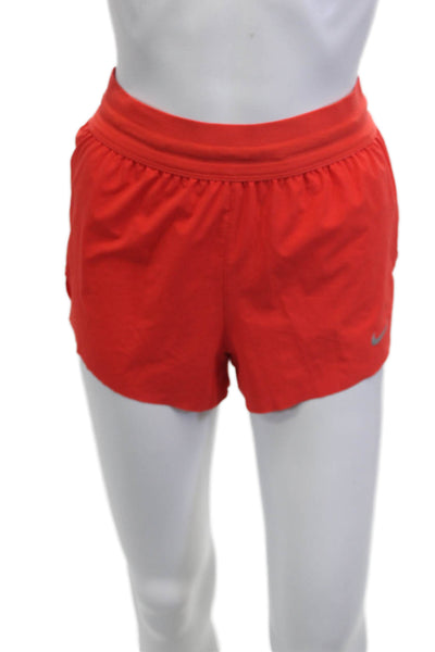 Nike Unisex Red Sports Nylon Blend Shorts Size XS