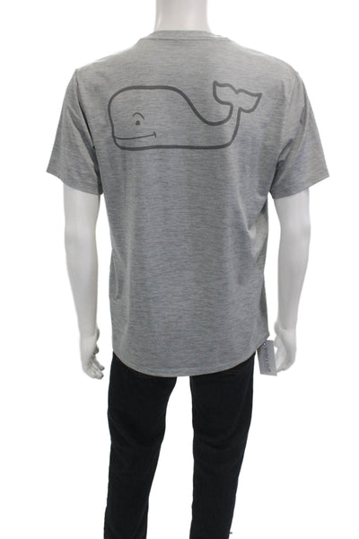 Vineyard Vines Mens Gray Graphic Beach T-Shirt Size S