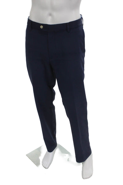 Peter Millar Mens Dress Pants Dark Blue Polyester Size 34