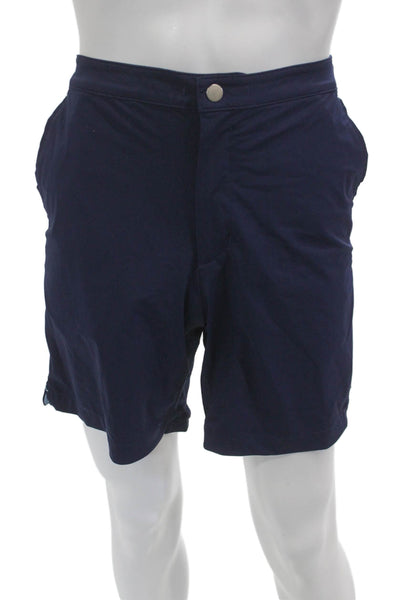 uomosport Mens Sports Shorts Dark Blue Polyamide Lycra Size L