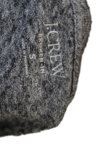 J Crew Unisex Gray Cotton Crew Neck Long Sleeve Basic T-Shirt Size S