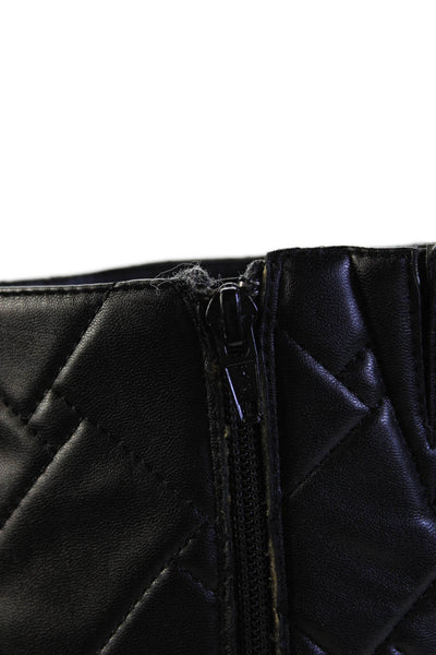 Kurt Geiger London Womens Stiletto Quilted Leather Knee High Boots Black 38.5