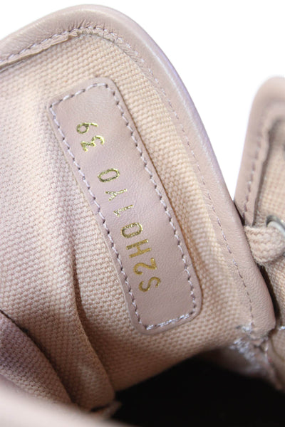 Valentino Garavani Womens Lace Up High Top Sneakers Pink Size 39 9