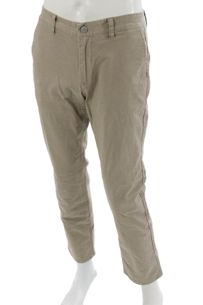 Bonobos Mens Chinos Beige Button Cotton Stretch Size 30
