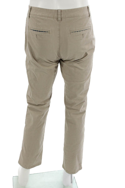 Bonobos Mens Chinos Beige Button Cotton Stretch Size 30