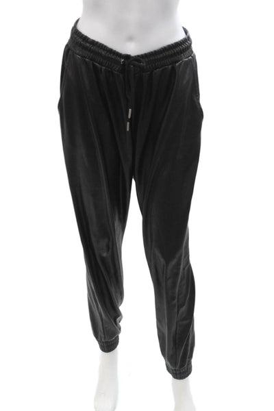 Bagatelle Unisex Jogger Pants Black Drawstring 90s Size M