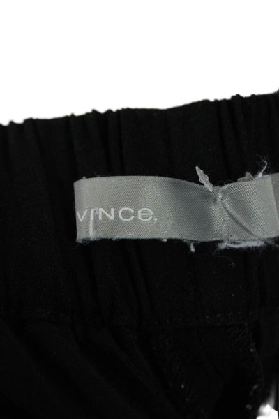 Vince Womens Ankle Cropped Black Drawstring Pants Petites Size S