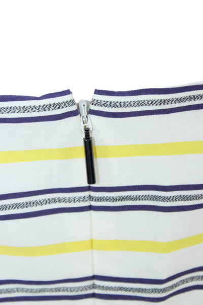 Jason Wu Women Fit & Flare Sundress White Square Neck Sleeveless Long Size 2