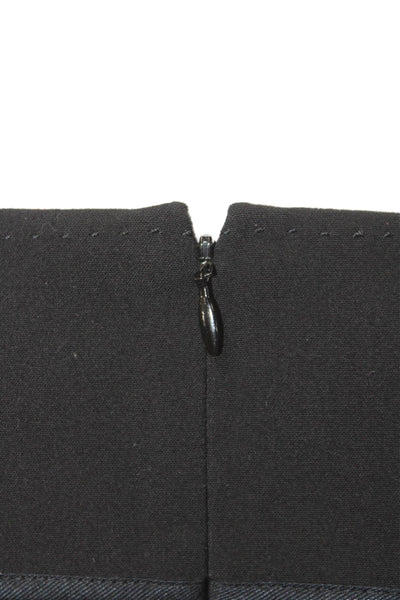 Elie Tahari Women Sheath Shift Dress Black Knee Length Sleeveless Size 6