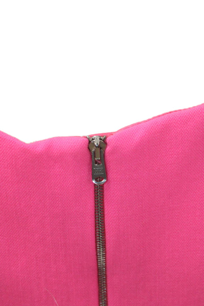 Isaac Mizrahi Women Sheath Dress Pink Sleeveless Round Neck Size 8