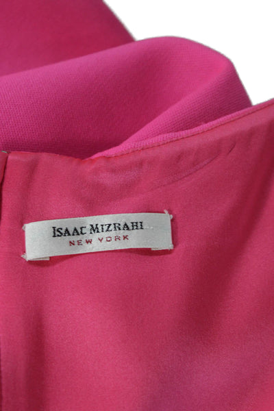 Isaac Mizrahi Women Sheath Dress Pink Sleeveless Round Neck Size 8
