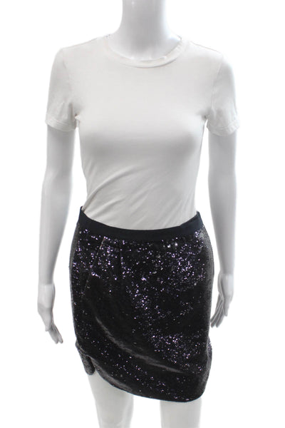 J Crew Womens Black Mini Pencil Skirt Size 00