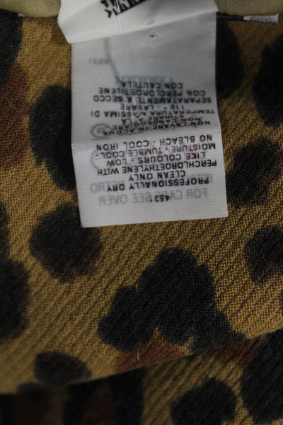 Moschino Cheap & Chic Women Beige Animal Print Pencil Skirt Mini Size 8