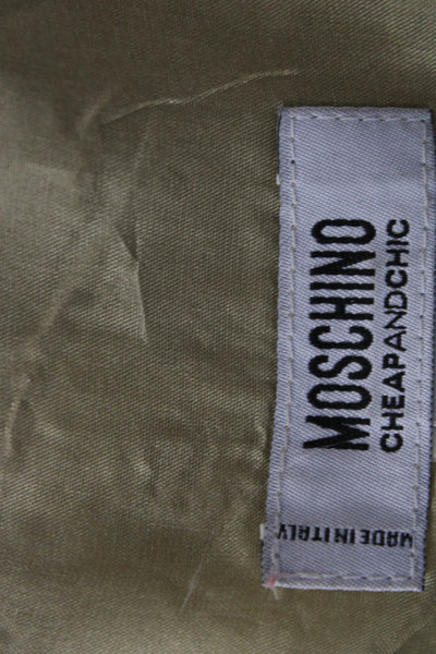 Moschino Cheap & Chic Women Beige Animal Print Pencil Skirt Mini Size 8