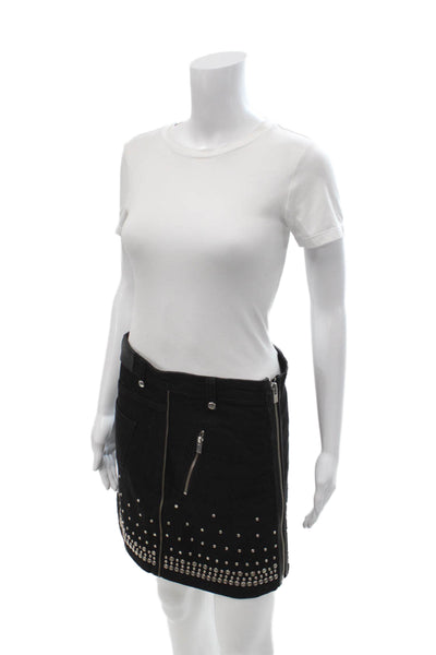 The Kooples Women Black Mini Skirt Size S