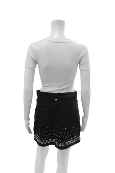 The Kooples Women Black Mini Skirt Size S