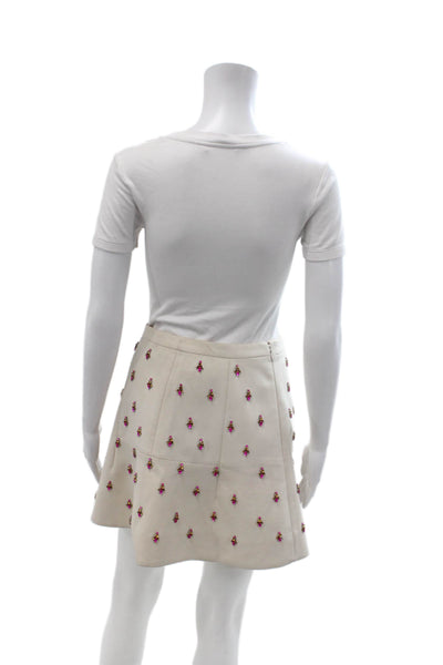 J Crew Collection Women A-Line Mini Skirt Beige Size 0