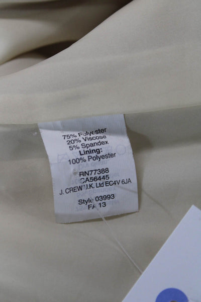 J Crew Collection Women A-Line Mini Skirt Beige Size 0