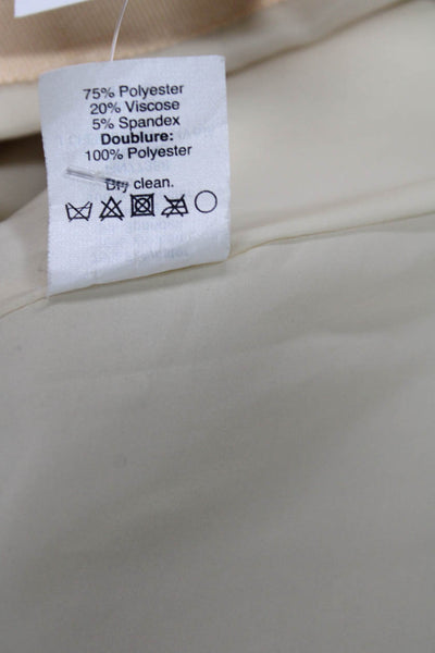 J Crew Collection Women A-Line Mini Skirt Beige Size 0