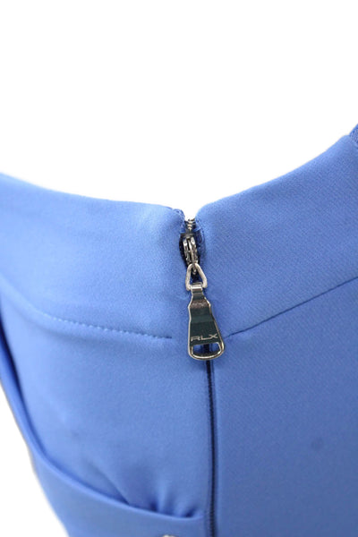 RLX Ralph Lauren Womens Cropped Ankle Pants Blue Nylon Elastane Zip Size 0