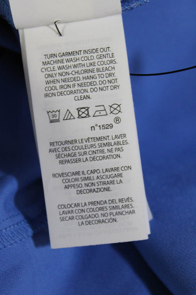 RLX Ralph Lauren Womens Cropped Ankle Pants Blue Nylon Elastane Zip Size 0