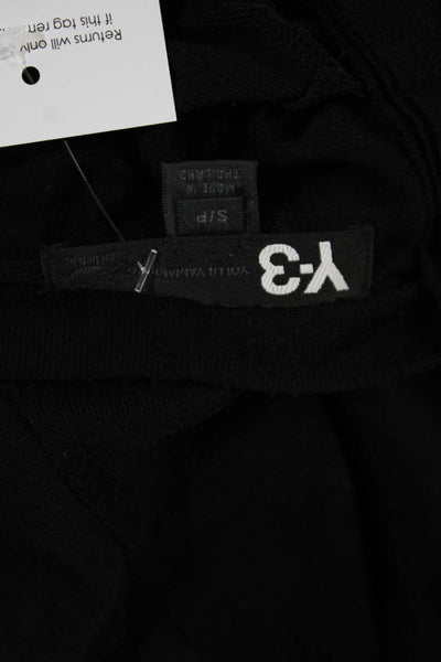 Y-3 Unisex Black Cotton V-Neck Long Sleeve Cardigan Button Size S