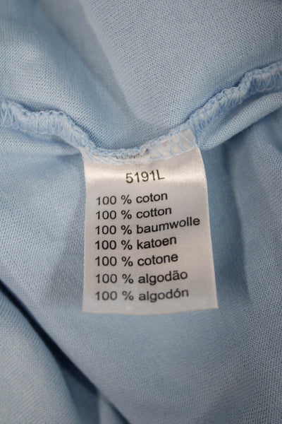 Lacoste Mens Light Blue Collared Polo Short Sleeve 100% Cotton Size M