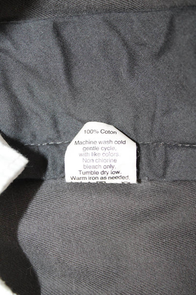 J Crew Mens Dark Gray 100% Cotton Chino Pants Size 35
