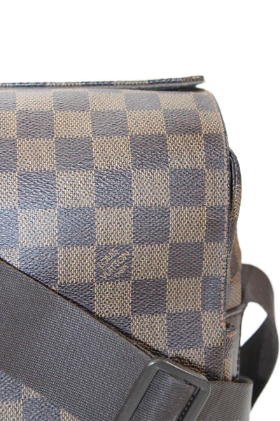 Louis Vuitton Unisex Adults Coated Canvas Damier Naviglio Shoulder Bag Brown