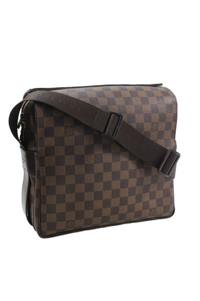Louis Vuitton Unisex Adults Coated Canvas Damier Naviglio Shoulder Bag Brown
