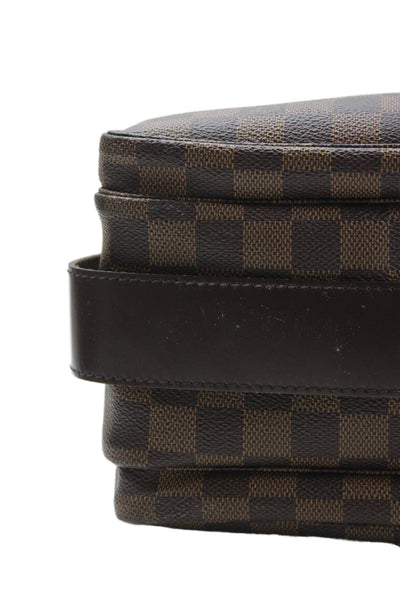 Louis Vuitton Unisex Adults Coated Canvas Damier Naviglio Shoulder Bag Brown