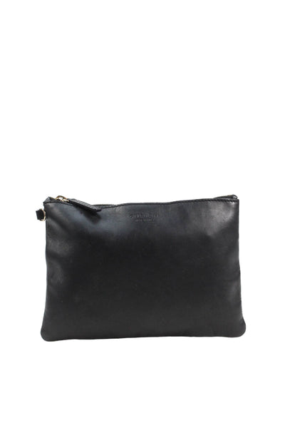 Givenchy Womens Leather Basic Rectangular Pouch Black