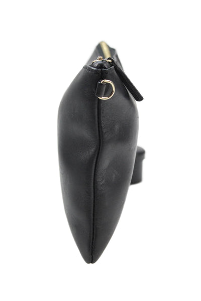 Givenchy Womens Leather Basic Rectangular Pouch Black