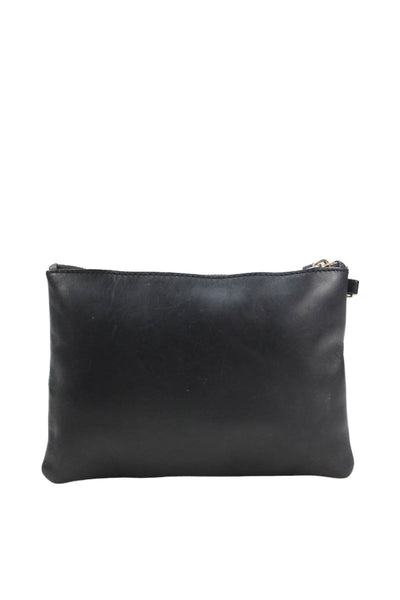 Givenchy Womens Leather Basic Rectangular Pouch Black