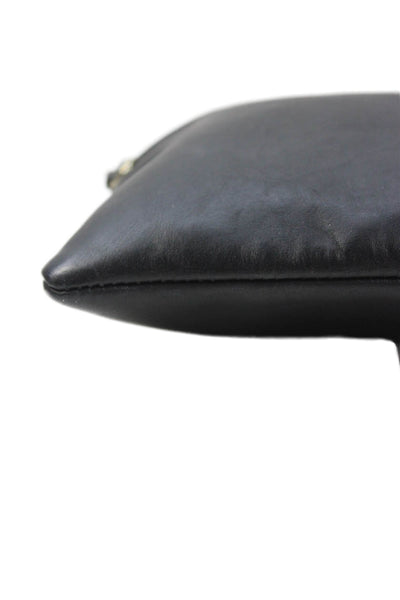 Givenchy Womens Leather Basic Rectangular Pouch Black