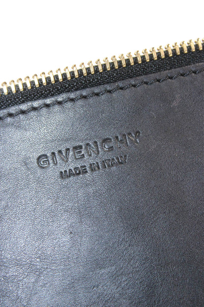 Givenchy Womens Leather Basic Rectangular Pouch Black