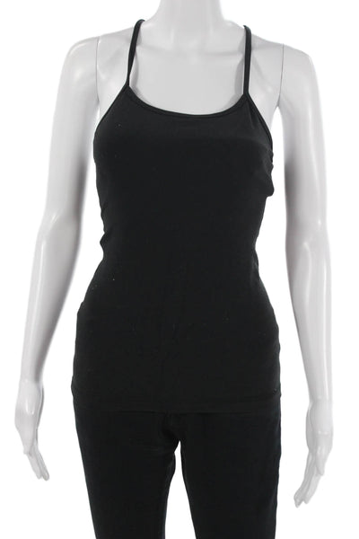 Lululemon Women Black Camisole Sleeveless Round Neck Nylon Size XS