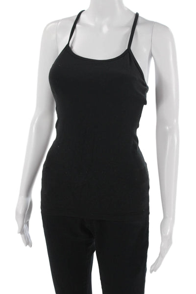 Lululemon Women Black Camisole Sleeveless Round Neck Nylon Size XS