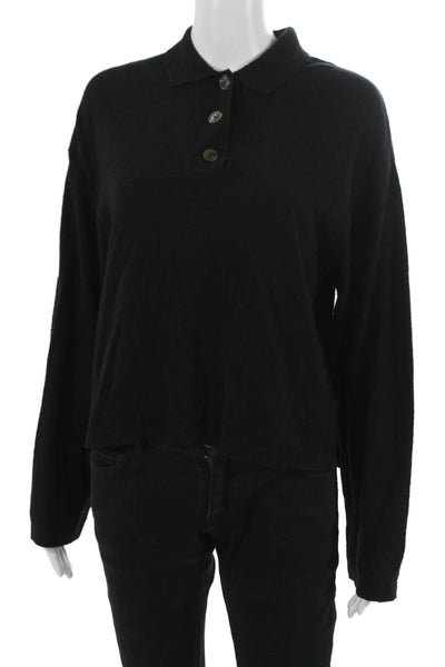 Stockholm Atelier & Other Stories Women Black Polo Tencel Size XS