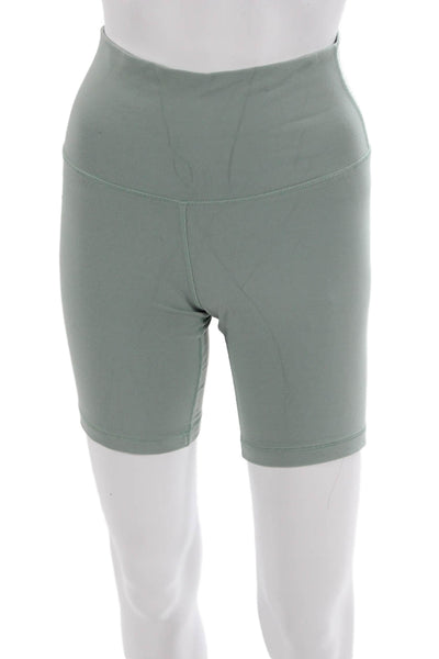 TNA Unisex Biker Shorts Green Nylon Elastane Size S