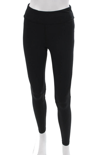 Alala Womens Ankle Leggings Black Nylon Spandex Zip Size S