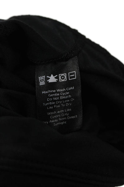 Alala Womens Ankle Leggings Black Nylon Spandex Zip Size S