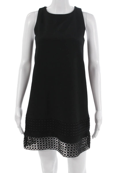 Banana Republic Womens Petite Shift Dress Black Sleeveless Poly Blend Size 0