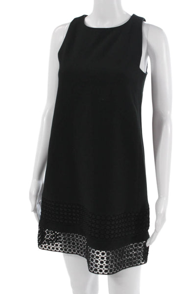 Banana Republic Womens Petite Shift Dress Black Sleeveless Poly Blend Size 0