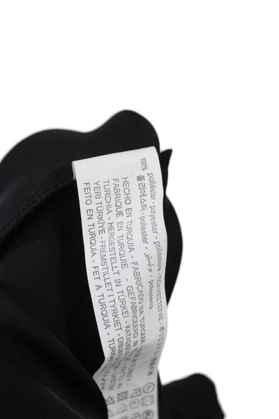 Zara Women Black 90s Slip Dress Sleeveless Long Polyester Size XS
